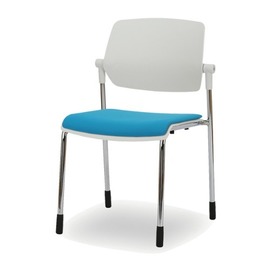 광일체어 DM2-130 디엠투100 고정(팔무,흰색사출,좌패드) 회의용 회의실 의자-(주)진영가구 인천사무용가구