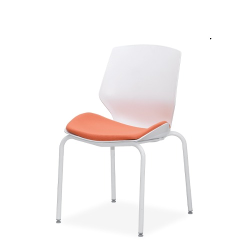 진영가구 테라 스타킹 (패드유/화이트다리) 회의용 회의실 다용도 보조 의자-(주)진영가구 인천사무용가구