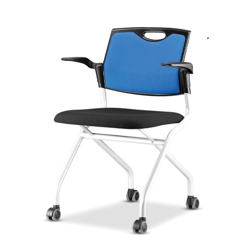 진영가구 플러키 팔유 전체바퀴 회의용 회의실 다용도 보조 의자-(주)진영가구 인천사무용가구