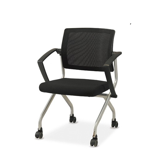 진영가구 매틱폴딩 회의용 팔유 메쉬 접이식 회의용 회의실 다용도 보조 의자-(주)진영가구 인천사무용가구