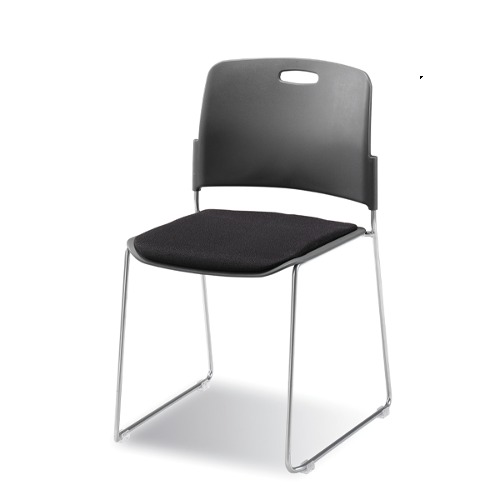 진영가구 카나 패드(블랙) 회의용 회의실 보조 의자-(주)진영가구 인천사무용가구