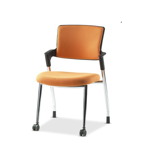 진영가구 센소105 등패드 (앞바퀴) 회의용 회의실 다용도 보조 의자-(주)진영가구 인천사무용가구