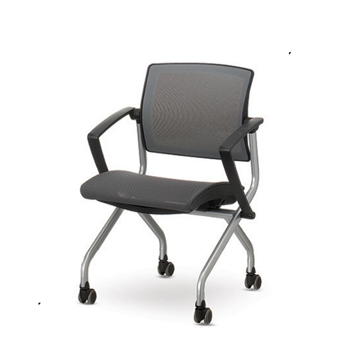 진영가구 매틱에어 A형 전체바퀴 올메쉬 회의용 회의실 다용도 보조 의자-(주)진영가구 인천사무용가구