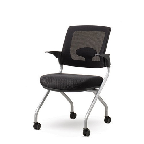 진영가구 매틱 C형 팔유 바퀴 회의용 회의실 다용도 보조 의자-(주)진영가구 인천사무용가구