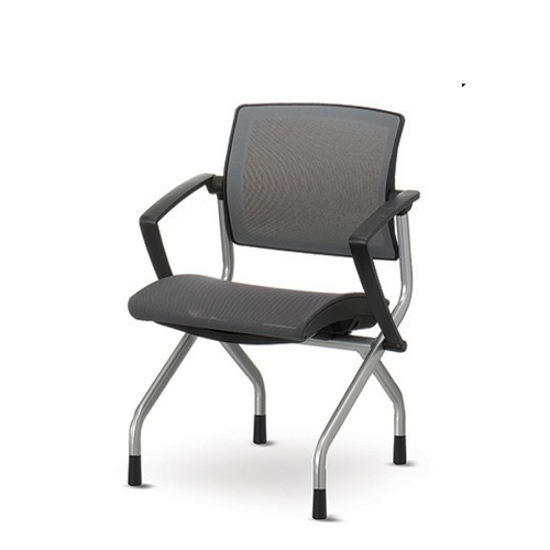 진영가구 매틱에어 C형 전체고정 올메쉬 회의용 회의실 다용도 보조 의자-(주)진영가구 인천사무용가구